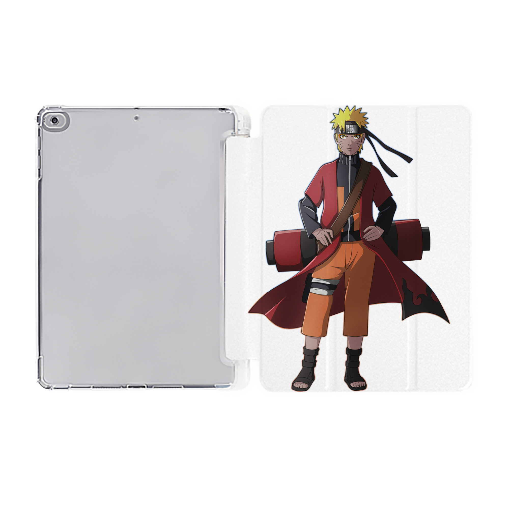 （画像用） NARUTO -ナルト- うずまき ナルト Uzumaki Naruto IPad ケース ペン収納付き 三つ折りスタンド PUレザー×シリコン 対応機種9.5/10.5/10.9インチ